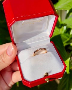 Cartier Maillon Panthere-Ring aus 18 Karat Gold mit 4 Diamanten in Originalverpackung