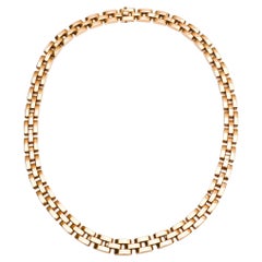 Cartier Maillon Panthere Three Row Choker Necklace 