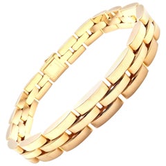 Cartier Maillon Panthere Three-Row Link Gold Bracelet