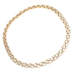 Cartier Maillon Panthere Three-Row Yellow Gold Necklace
