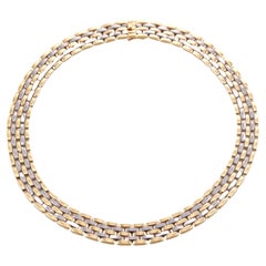 Cartier Maillon Panthere Two Tone Gold Necklace