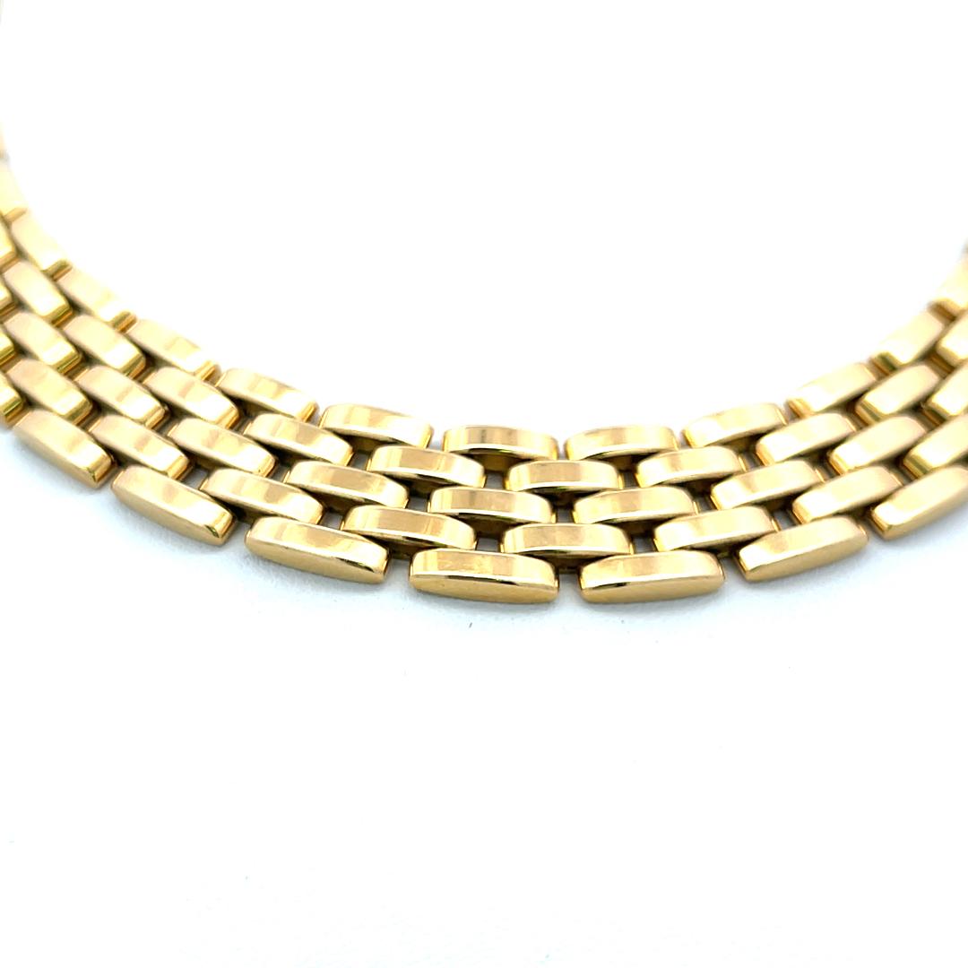 Cartier Maillon Panthere Vintage 127,50 Gramm 18 Karat Gelbgold Gliederhalskette 2
