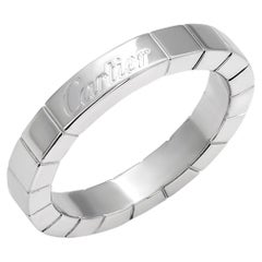 Cartier Maillon Panthere Wedding Size 5.75 Band Ring Eighteen Karat White Gold