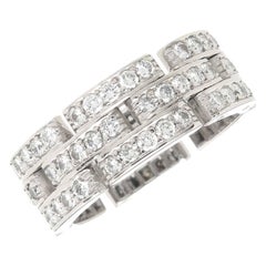 Cartier Maillon Panthere Weißgold und Diamant-Ring