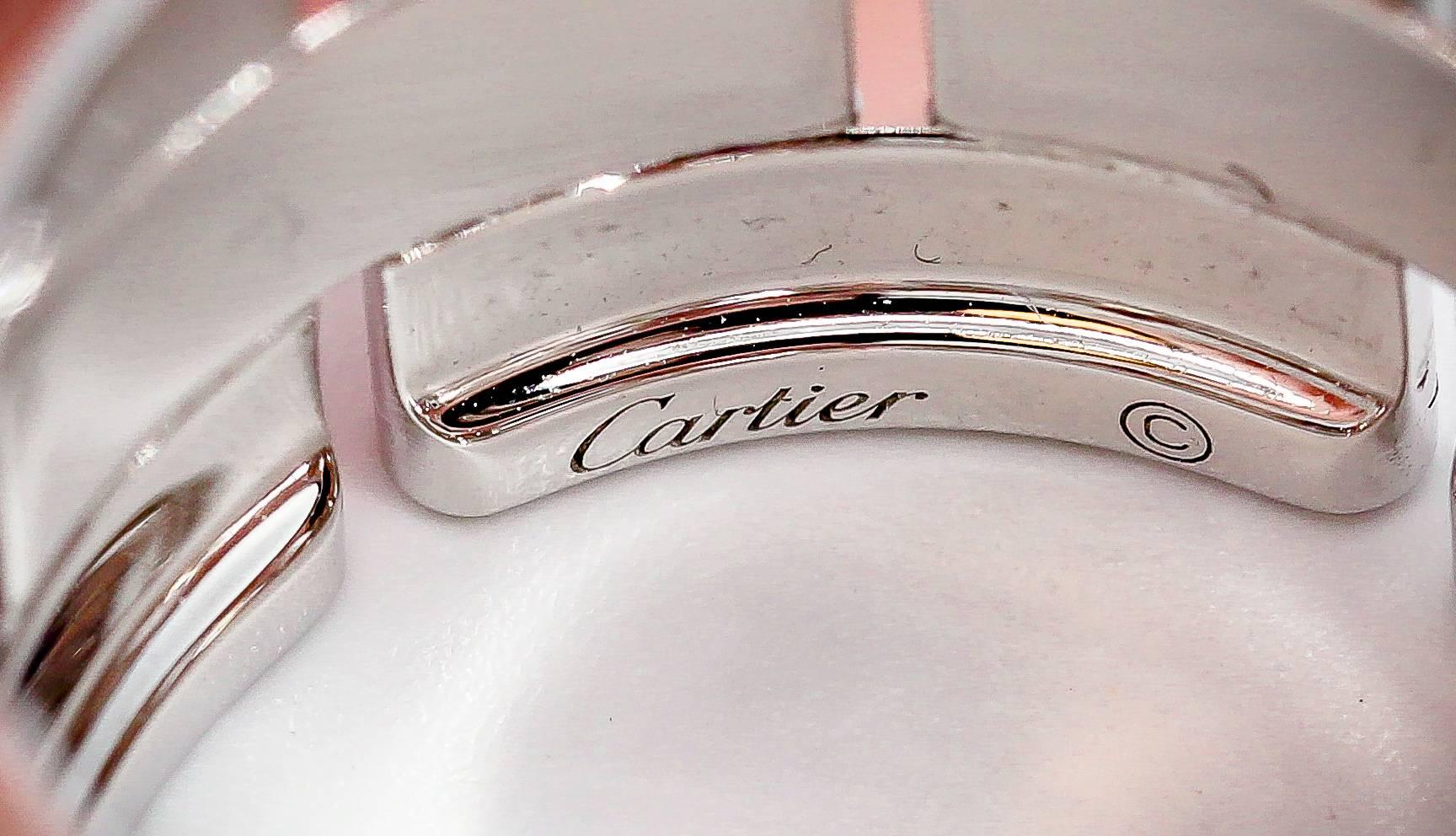 Women's Cartier Maillon Panthere Extra-Large Diamond Gold Band