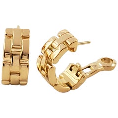 Cartier Maillon 'Panthere' Yellow Gold Earrings