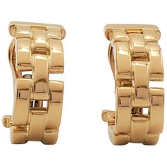 Cartier Maillon Panthère Yellow Gold Earrings