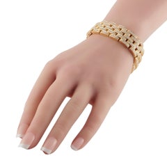 Cartier Maillon Panthre 18K Yellow Gold 10.0ct Diamond Bracelet CA08-040926