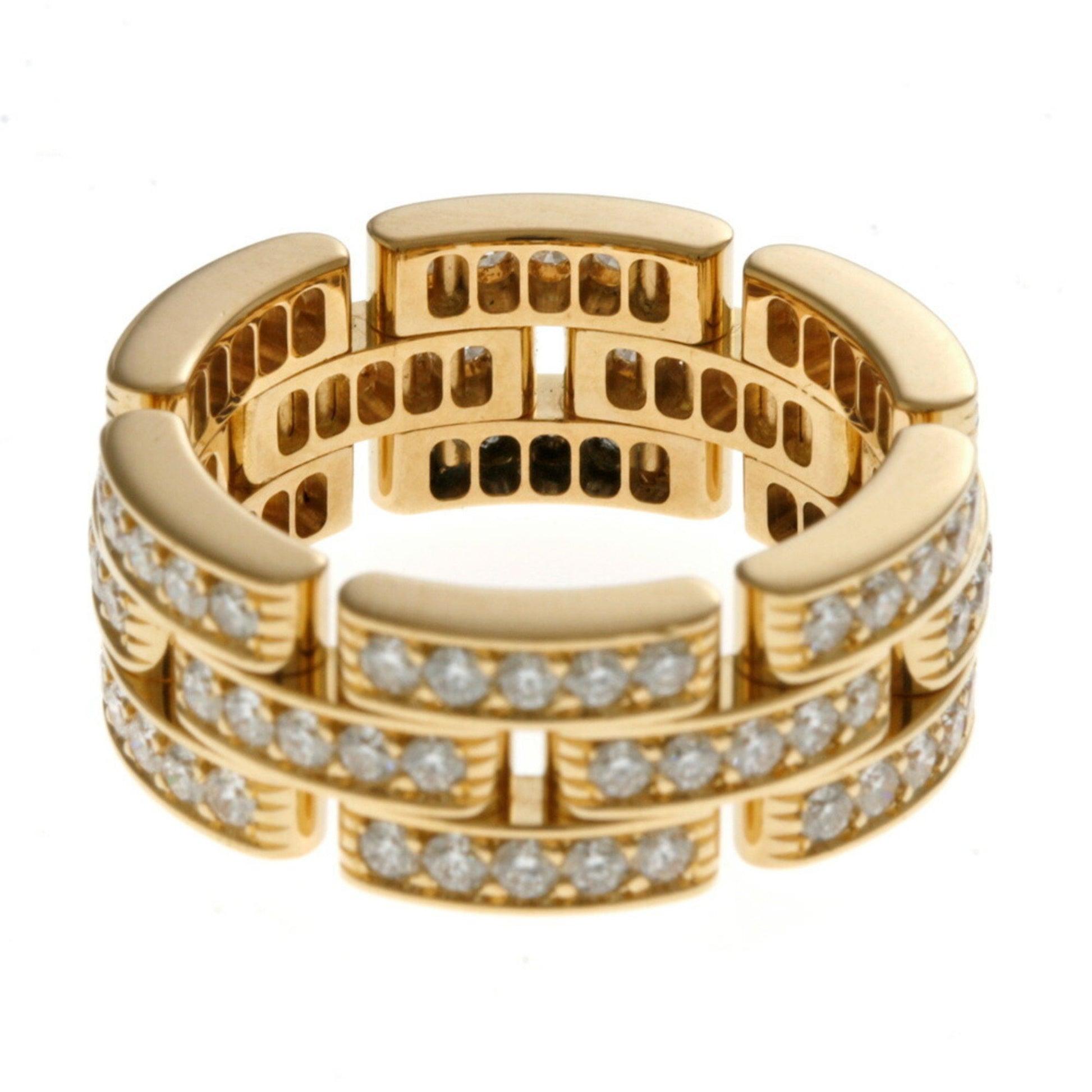 Cartier Mailon Panthere Diamond Ring in 18K Yellow Gold For Sale 1