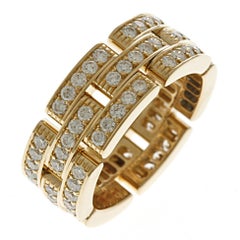 Cartier Mailon Panthere Diamond Ring in 18K Yellow Gold