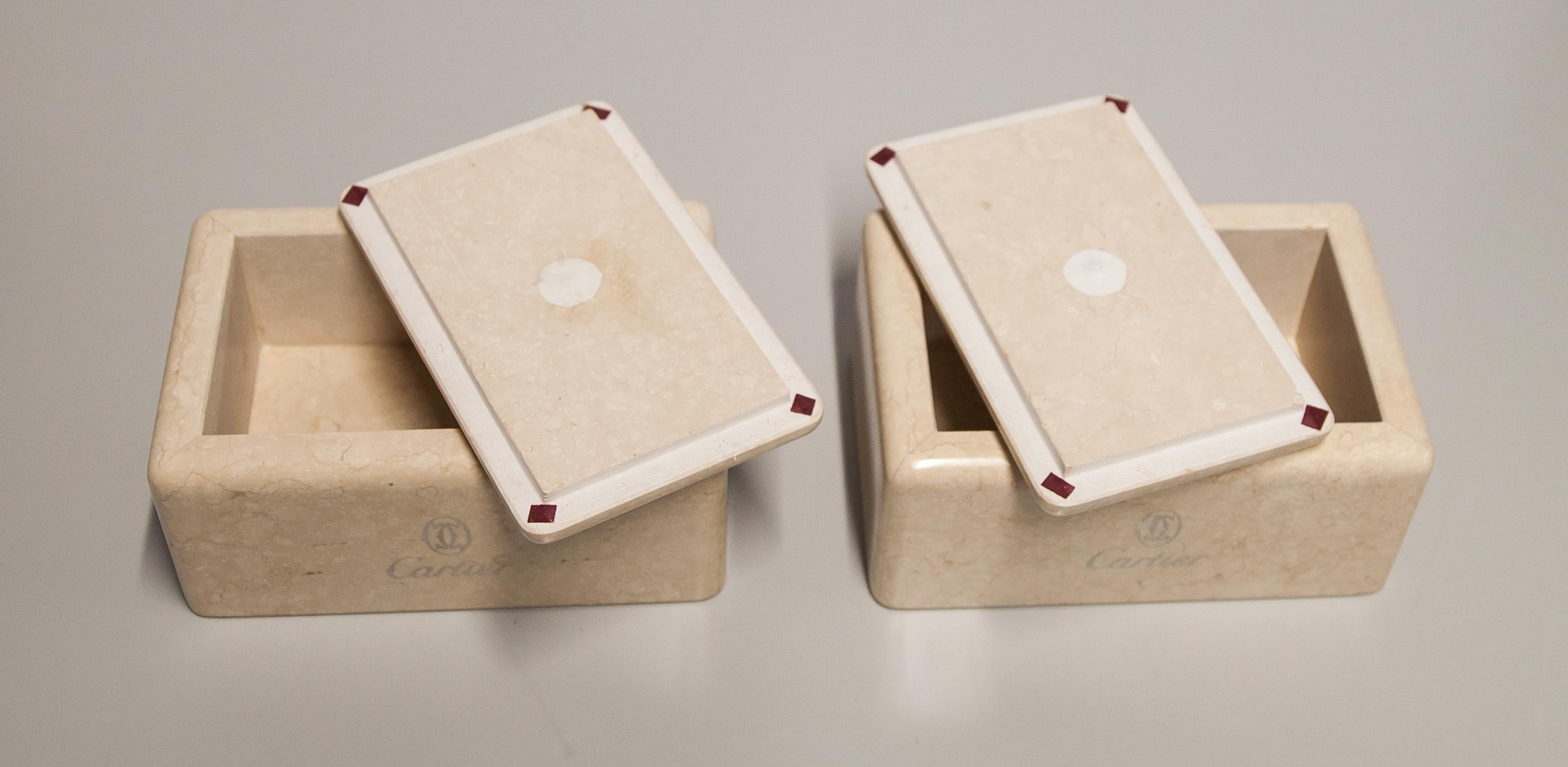 Cartier Marble Boxes In Excellent Condition For Sale In Munich, DE