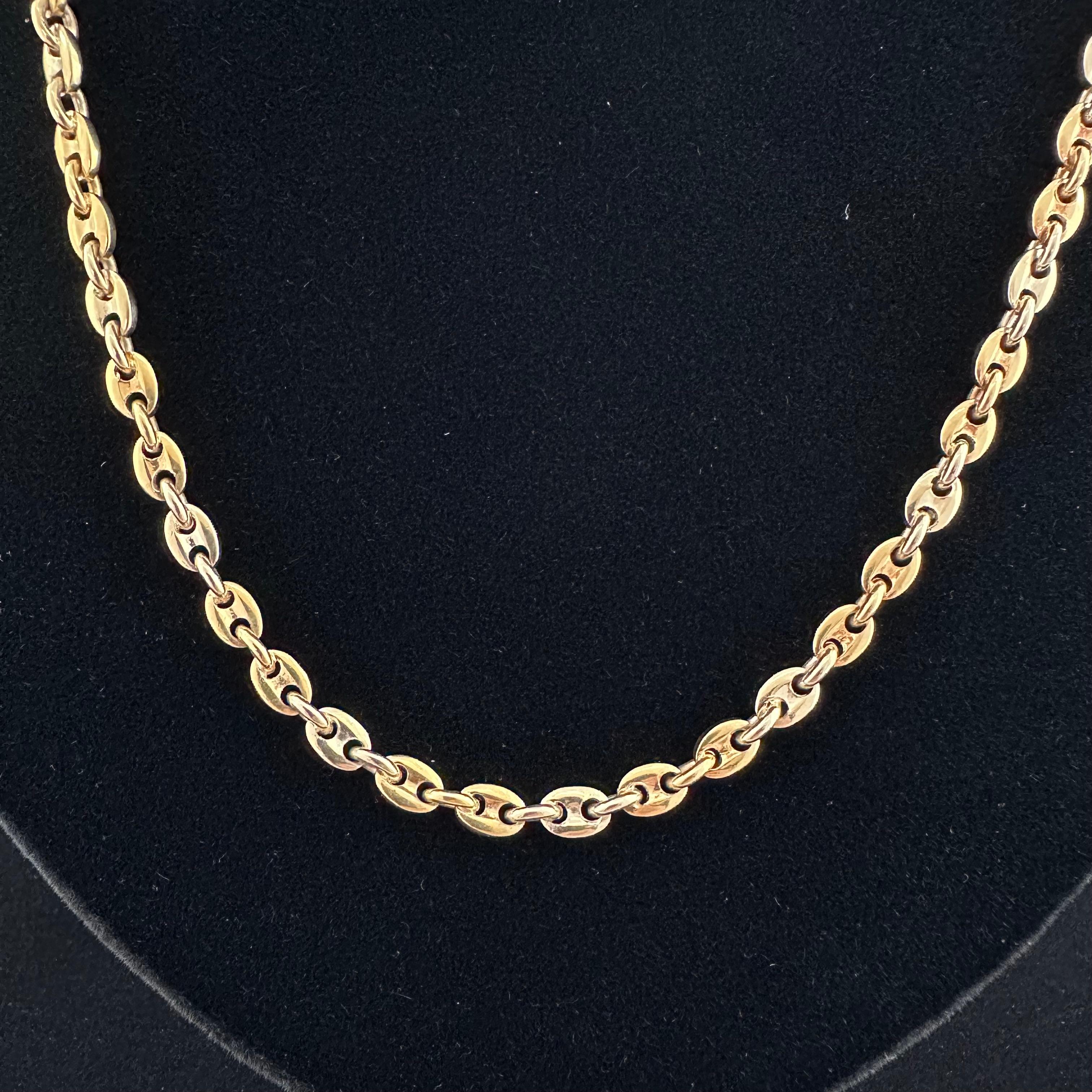 Cartier Marine Link Chain 18k Gold For Sale 1