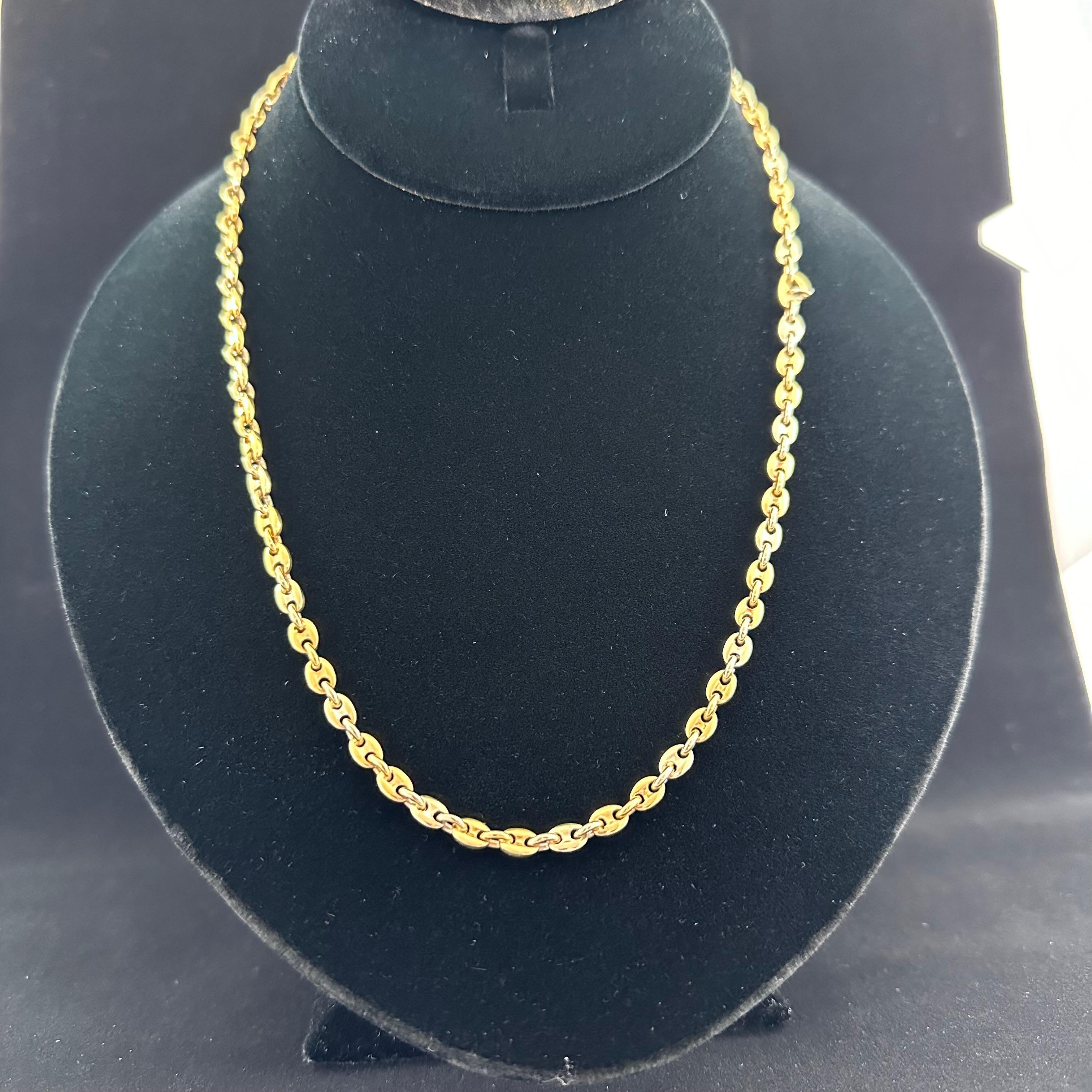 Cartier Marine Link Chain 18k Gold For Sale 2
