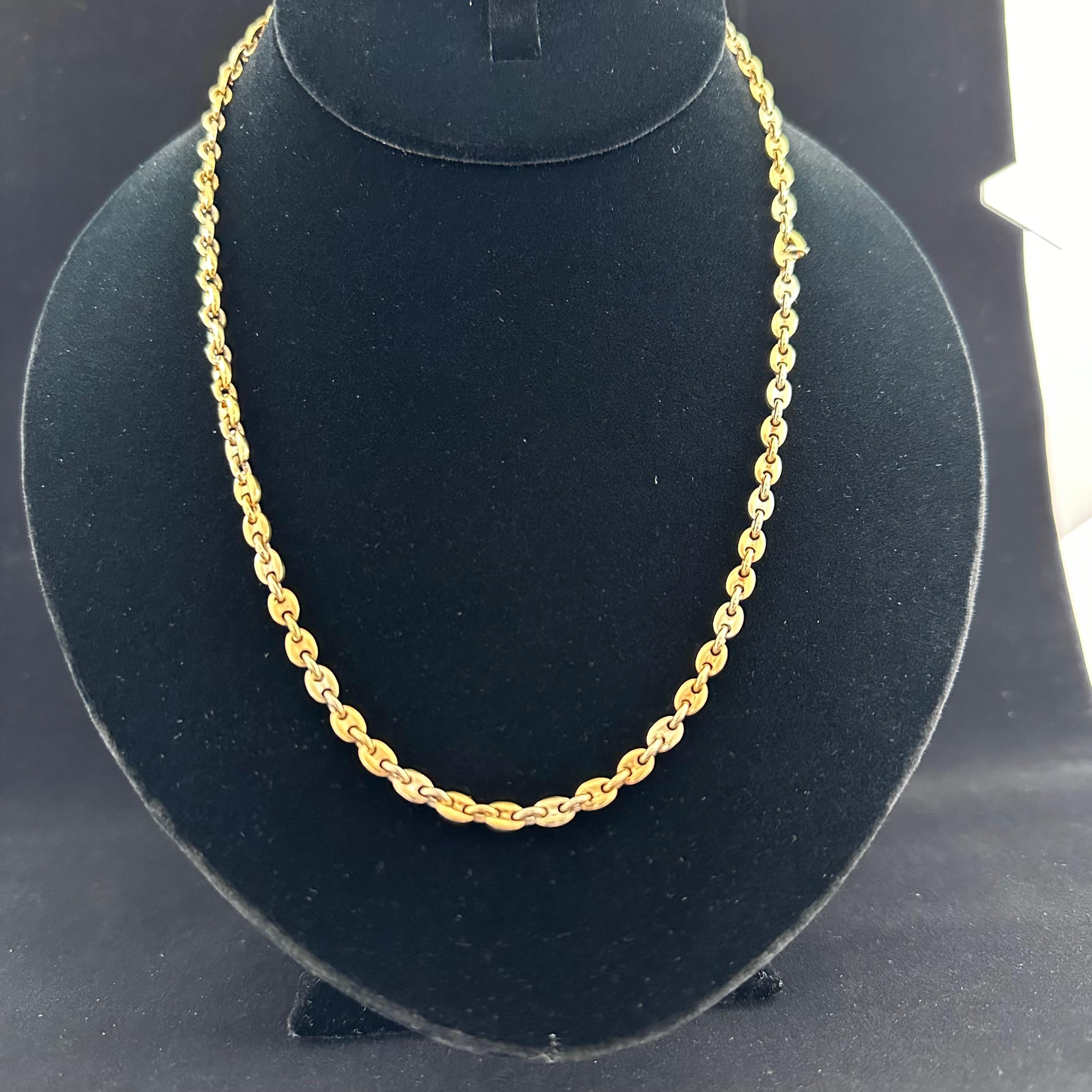 Cartier Marine Link Chain 18k Gold For Sale 3
