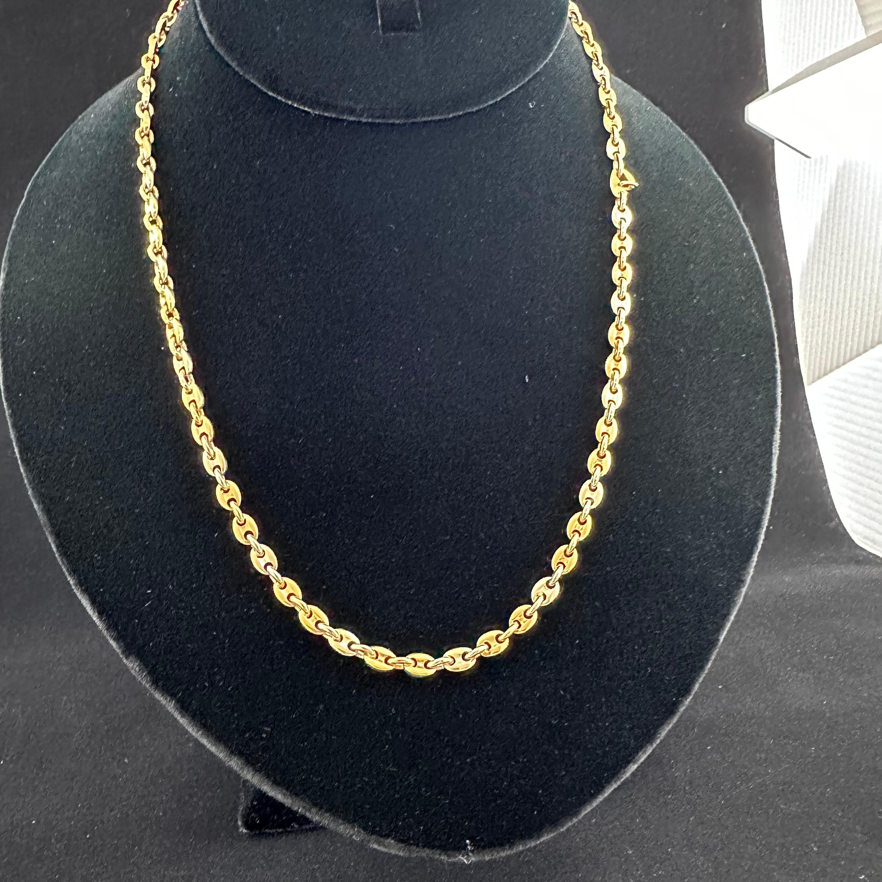 Cartier Marine Link Chain 18k Gold For Sale 5
