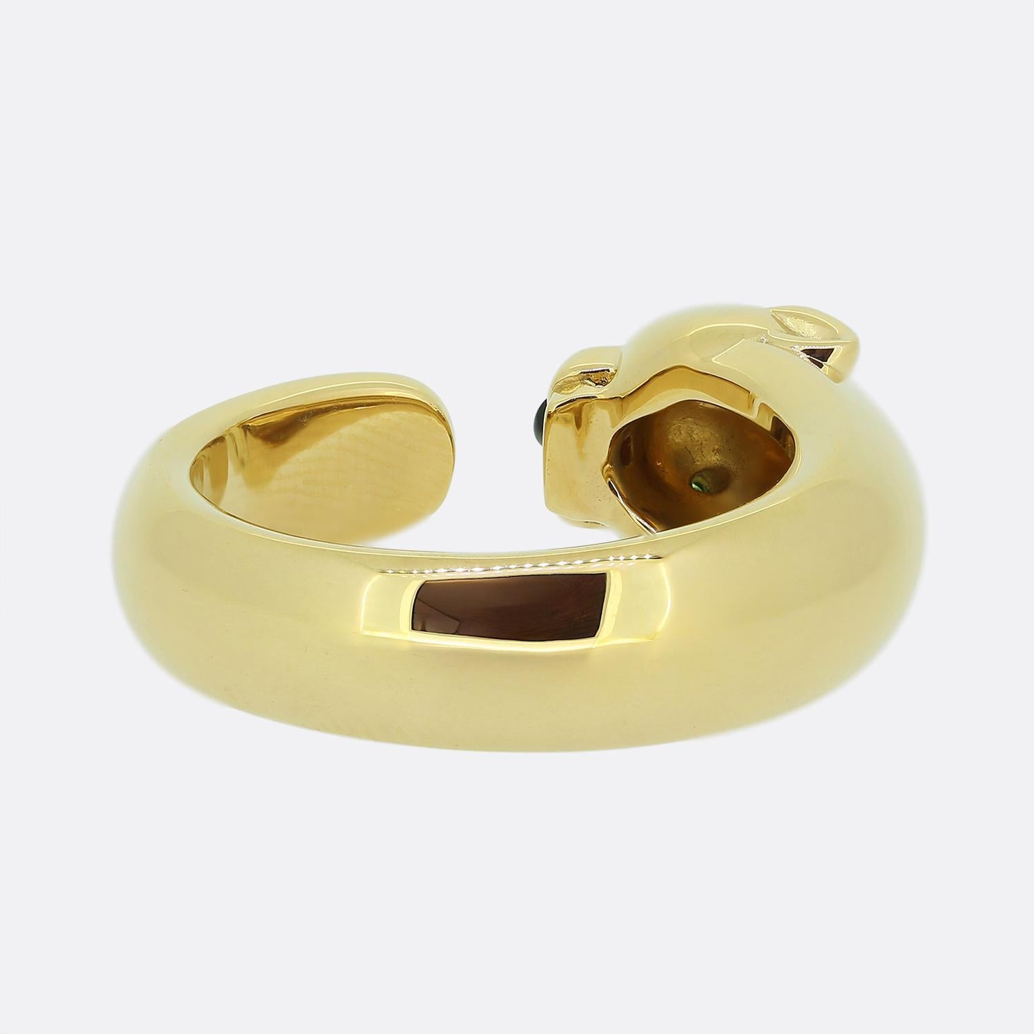 Pear Cut Cartier Massai Panthère Ring Size V 1/2 (64) For Sale