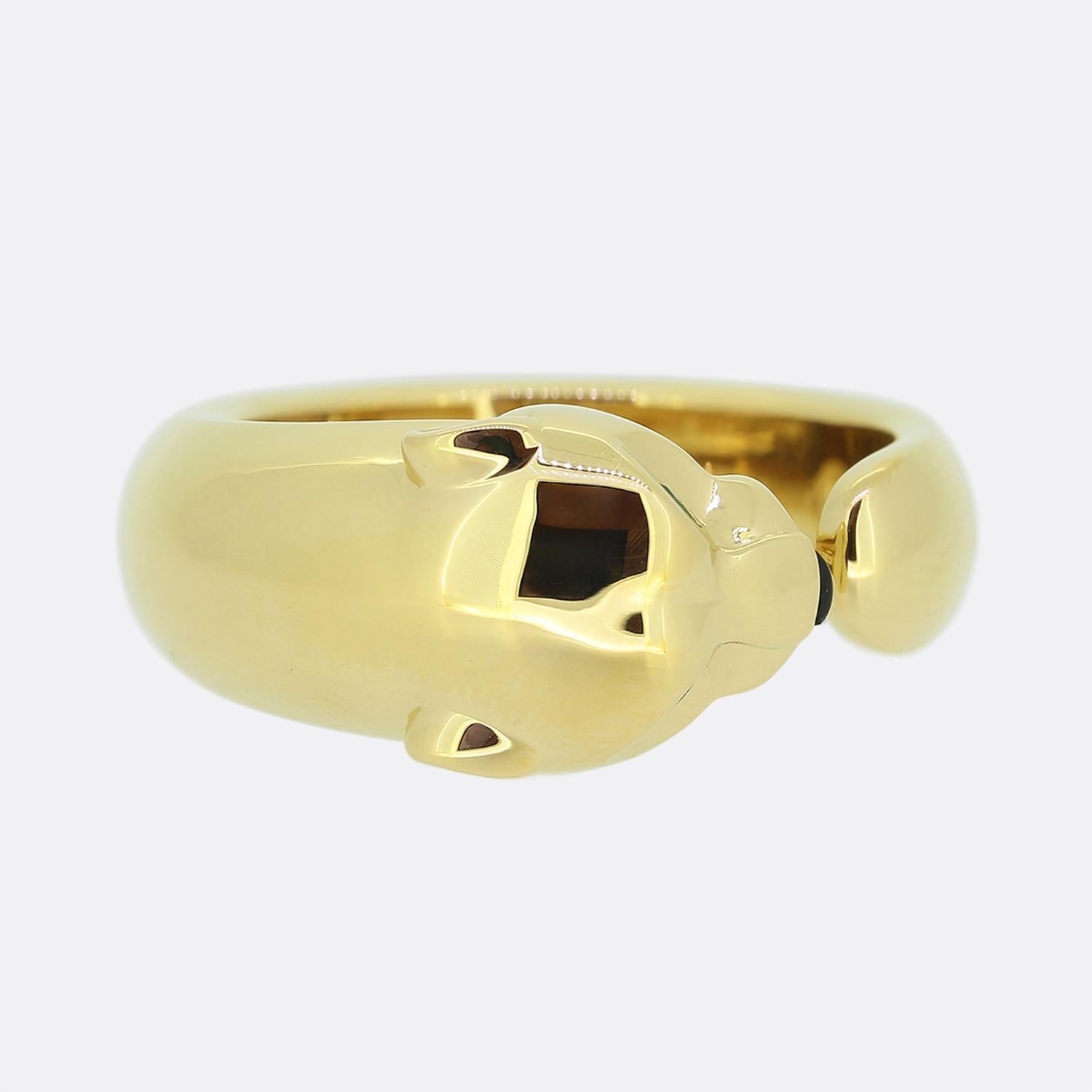 Cartier Massai Panthère Ring Size V 1/2 (64) In Excellent Condition In London, GB