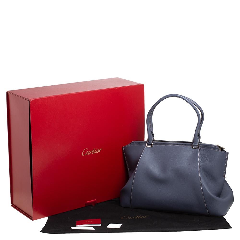 Cartier Mauve Taurillon Leather Medium C De Cartier Bag 7