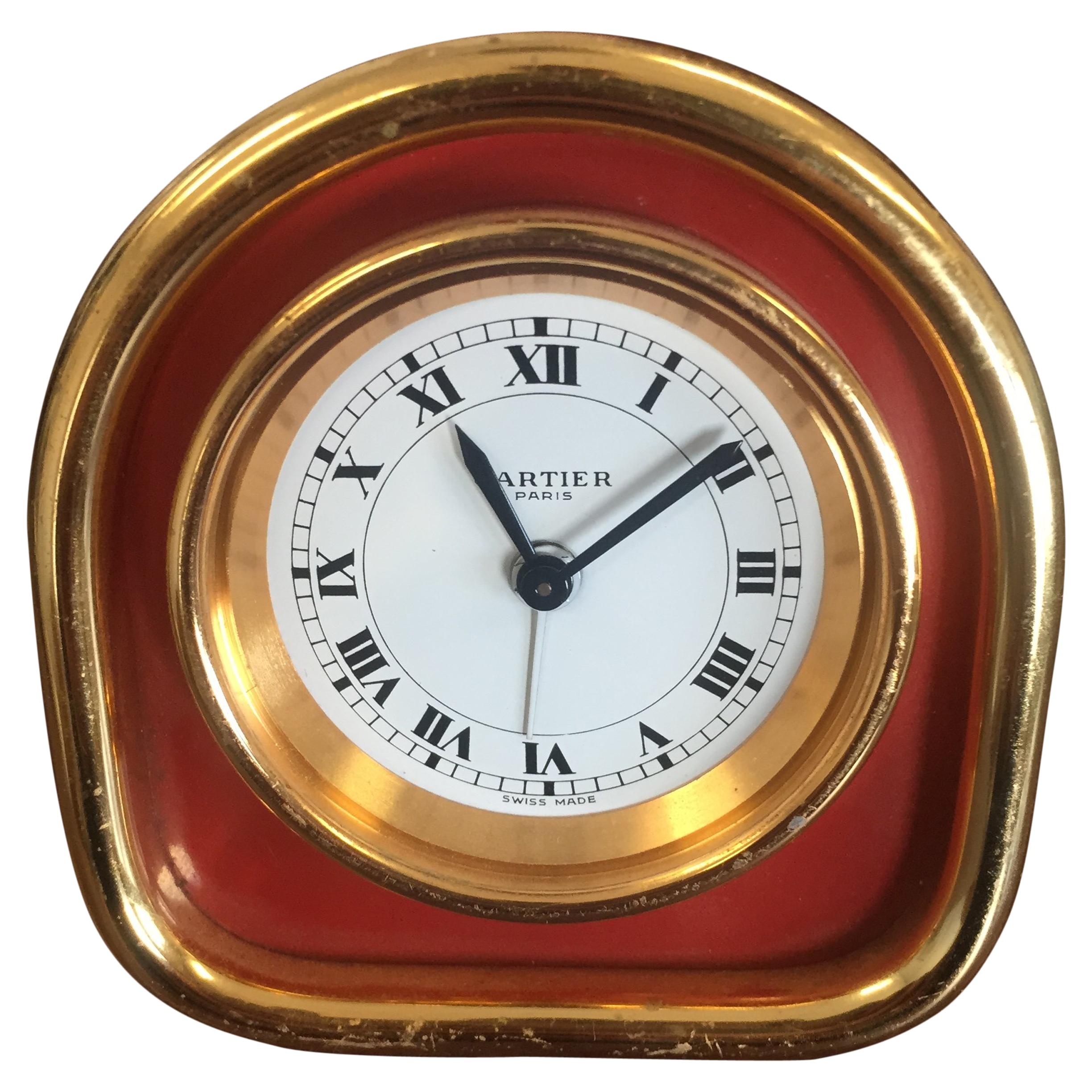 Cartier Mechanical Desk Alarm Clock