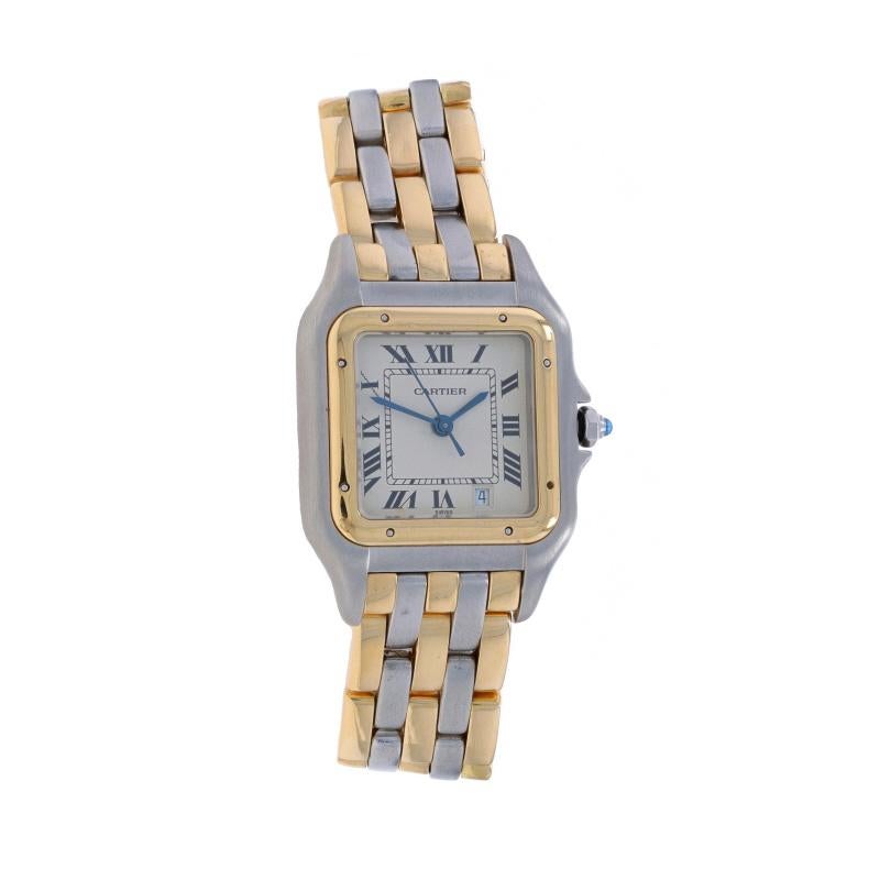 Cartier Medium Panthère Damenuhr 183949 Edelstahl Gold 18k Quarz 1 Yr Wnty 1