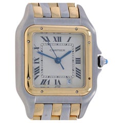 Cartier Medium Panthère Damenuhr 183949 Edelstahl Gold 18k Quarz 1 Yr Wnty