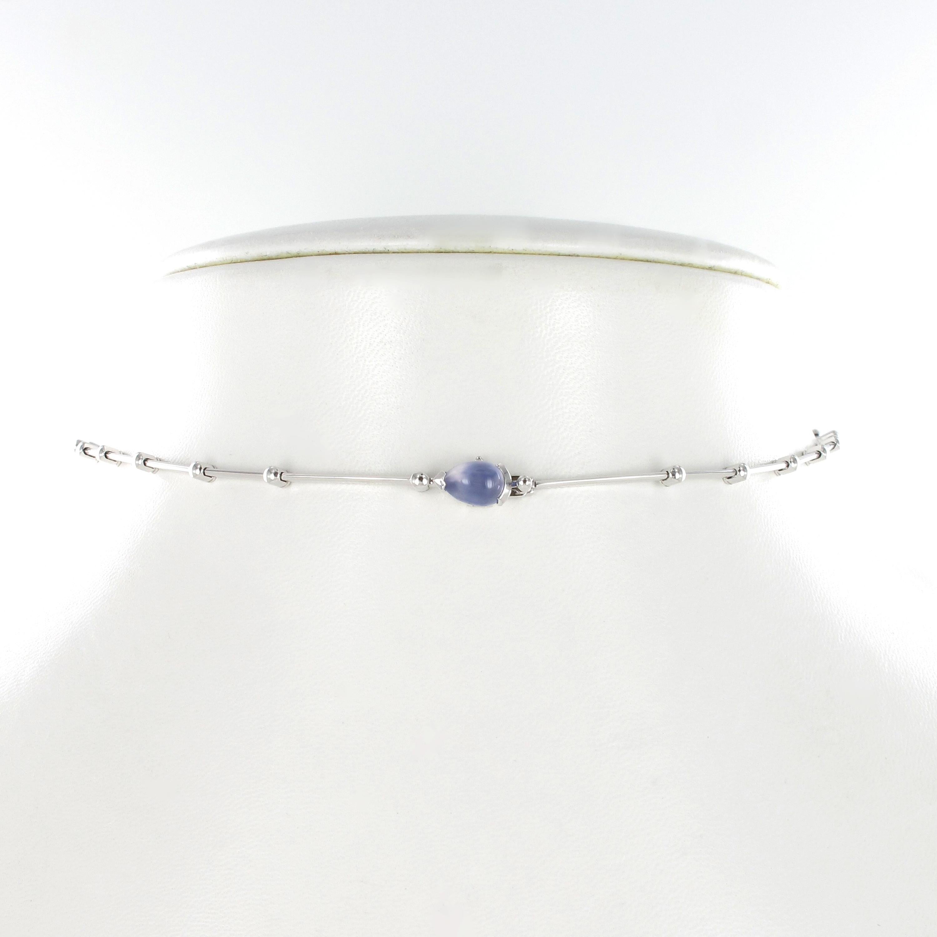 Artisan Cartier Meli Melo 18K Gold Moonstone, Aquamarine and Diamond Necklace For Sale