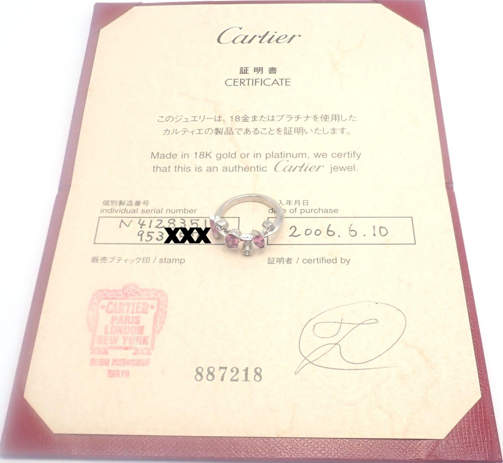 Brilliant Cut Cartier Meli Melo Chalcedony Tourmaline Garnet Diamond Platinum Ring For Sale