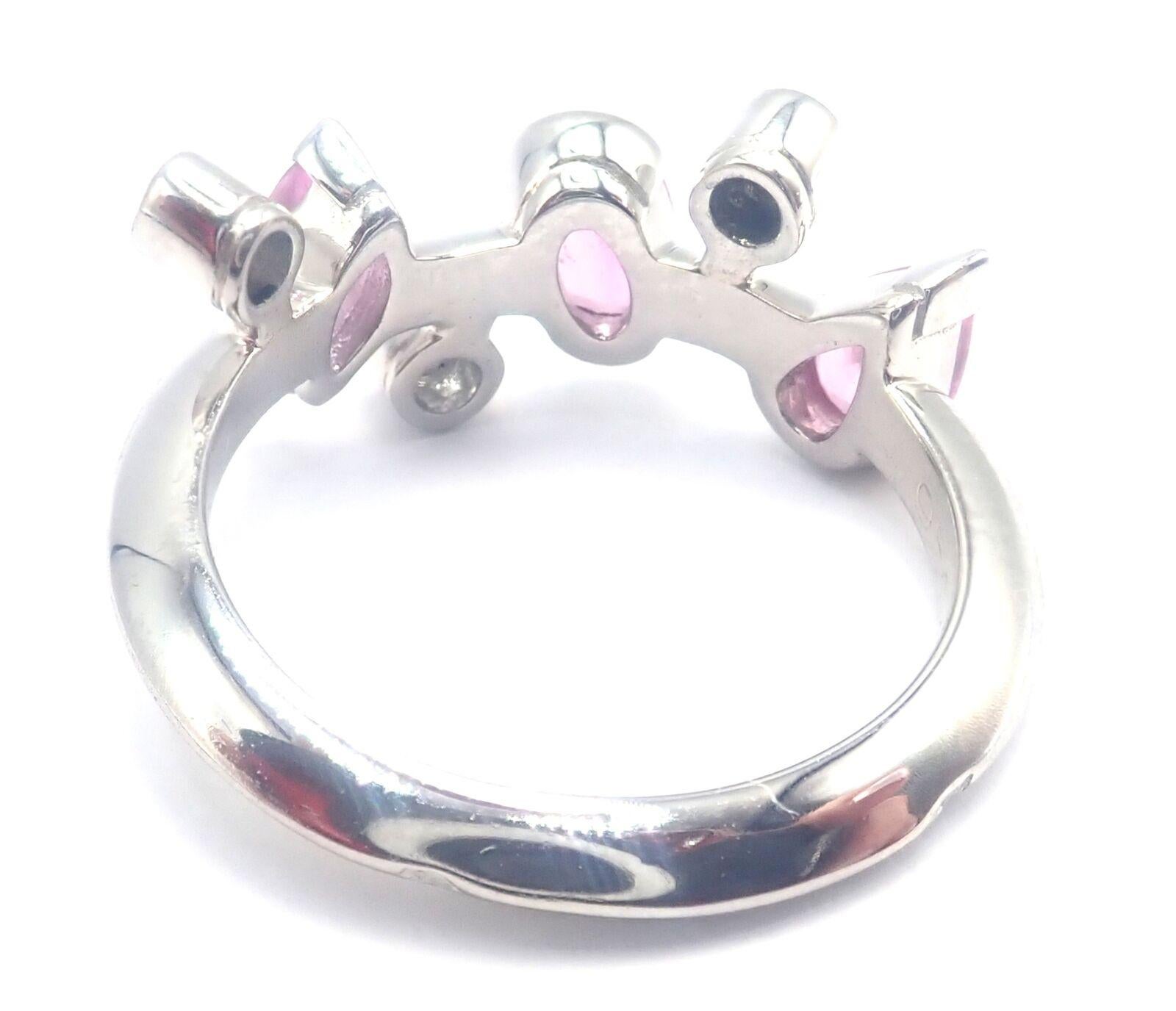 Cartier Meli Melo Chalcedony Tourmaline Garnet Diamond Platinum Ring In Excellent Condition For Sale In Holland, PA