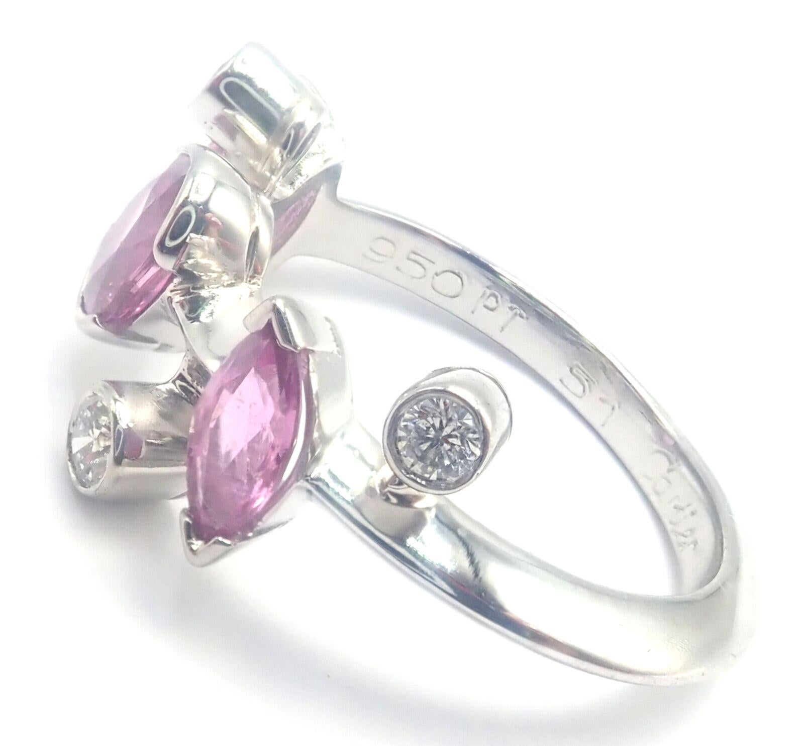 Cartier Meli Melo Chalcedony Tourmaline Garnet Diamond Platinum Ring For Sale 1