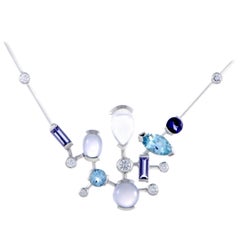 Cartier Meli Melo Diamond and Multi Gemstone White Gold Necklace