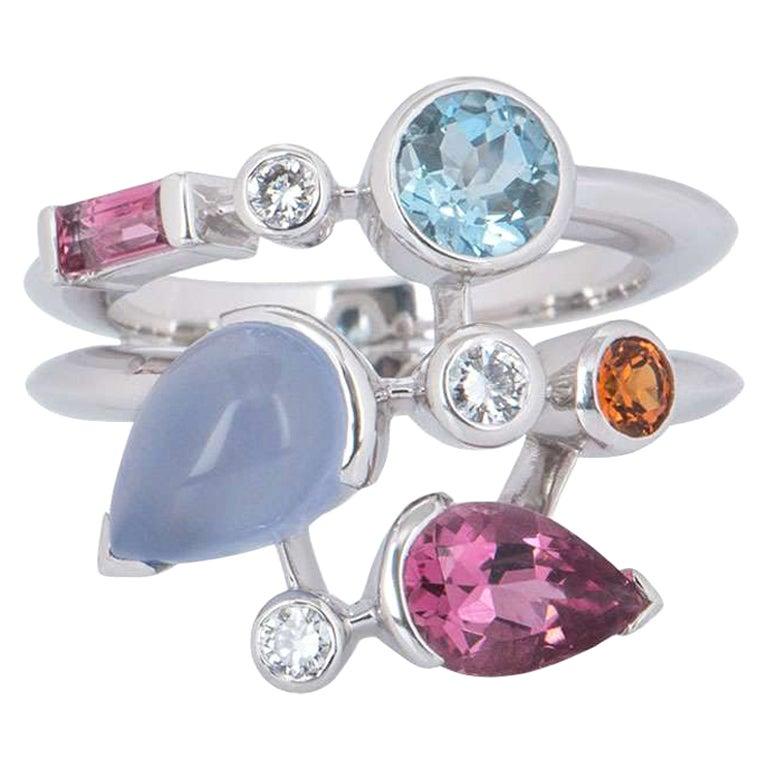 Cartier Meli Melo Diamond Multi-Gemstone Ring