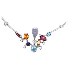 Cartier Meli Melo Halskette mit mehreren Edelsteinen