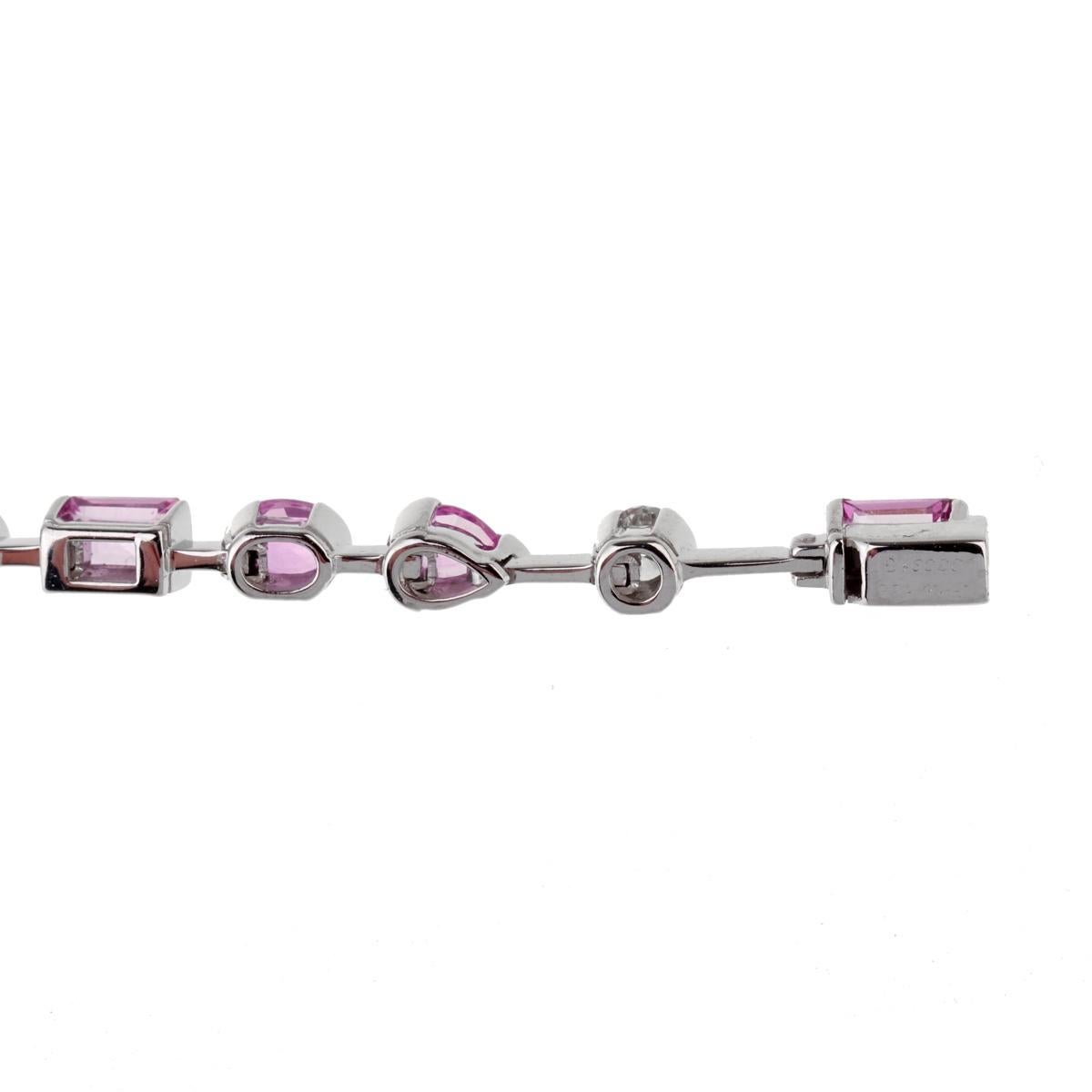  Cartier Collier Meli Melo en saphir rose et diamants Pour femmes 