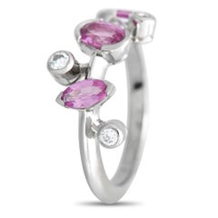 Cartier Meli Melo Platinum Diamond and Pink Sapphire Ring