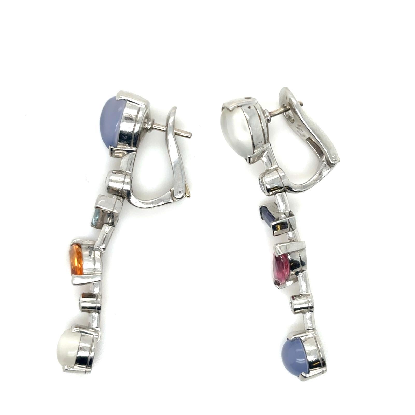 Orecchini a goccia in platino Cartier Melo Ring in vendita 9