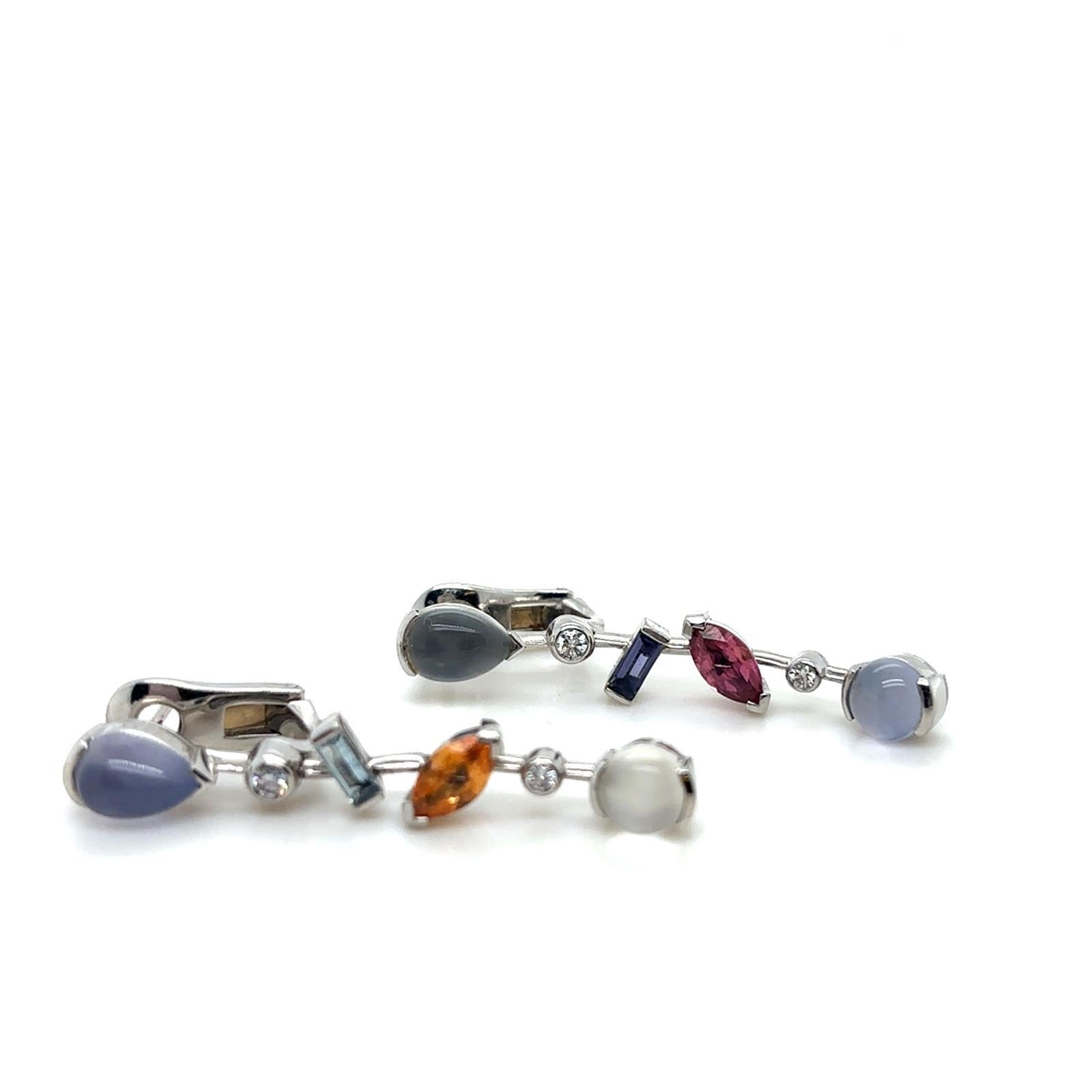 Orecchini a goccia in platino Cartier Melo Ring in vendita 3