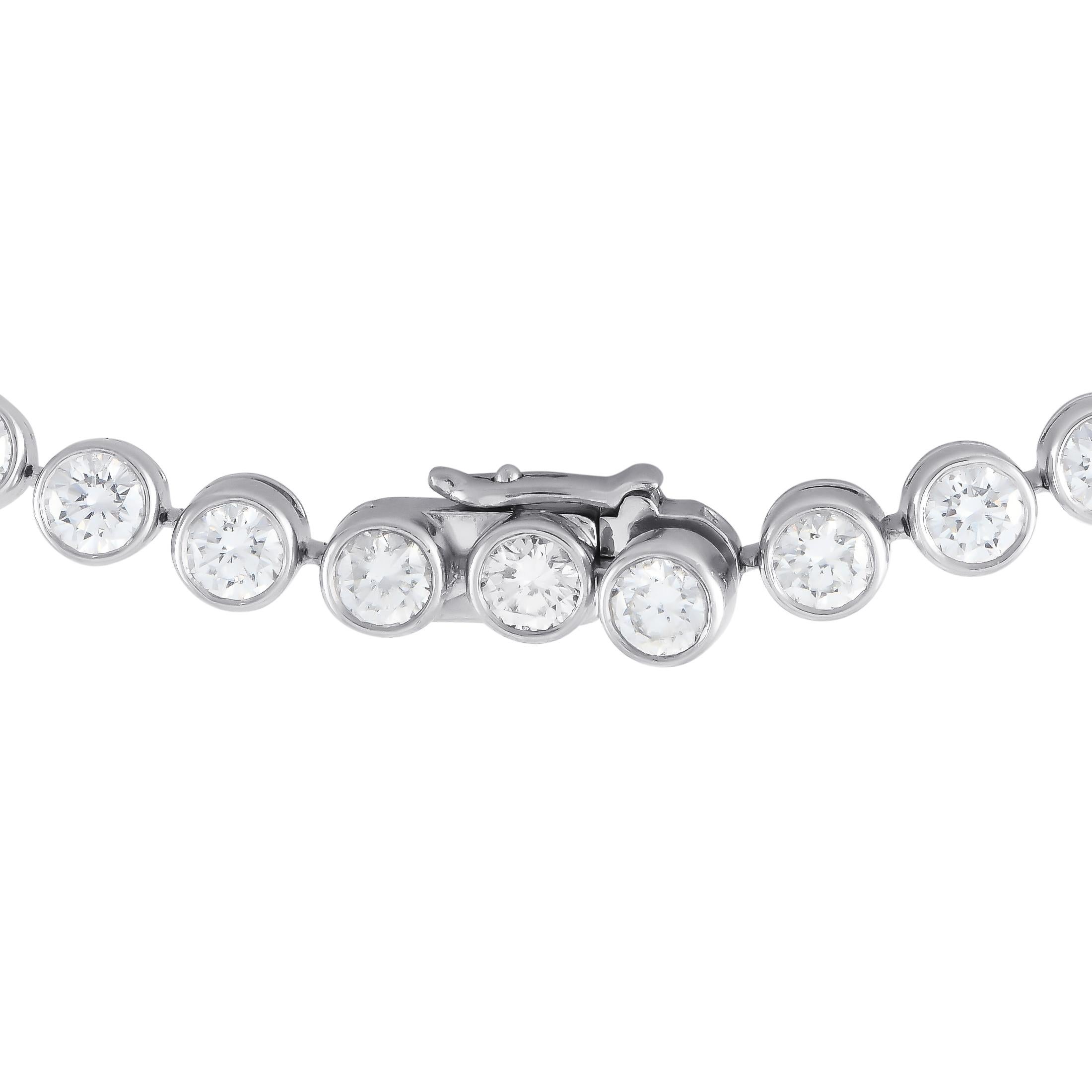 Cartier Halskette CA02-091324, Melody 18K Weißgold 14,0 Karat Diamant und Perlen (Rundschliff)
