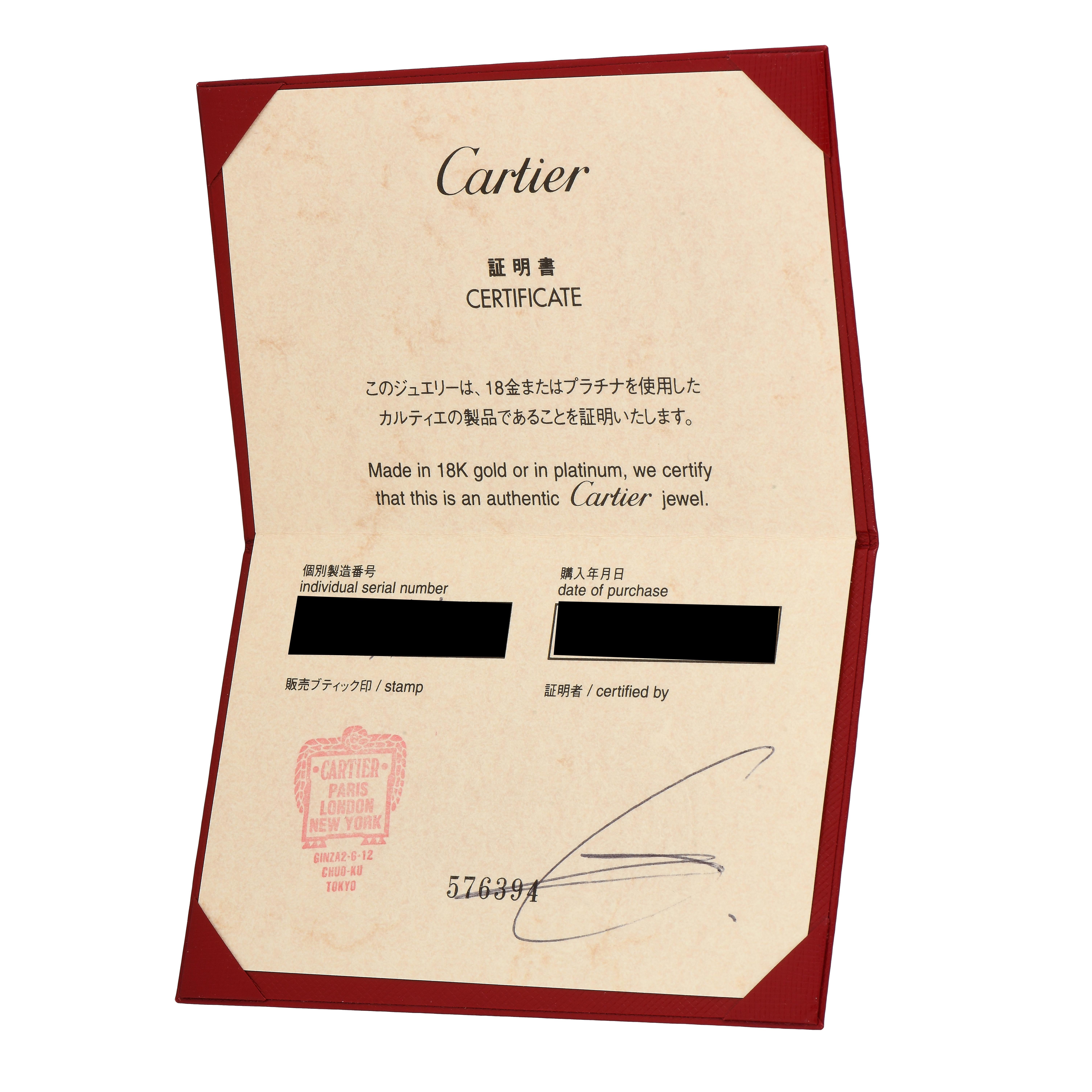 Cartier Halskette CA02-091324, Melody 18K Weißgold 14,0 Karat Diamant und Perlen Damen