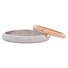 Alliance Cartier pour hommes et femmes en platine, or jaune 18 carats et diamants