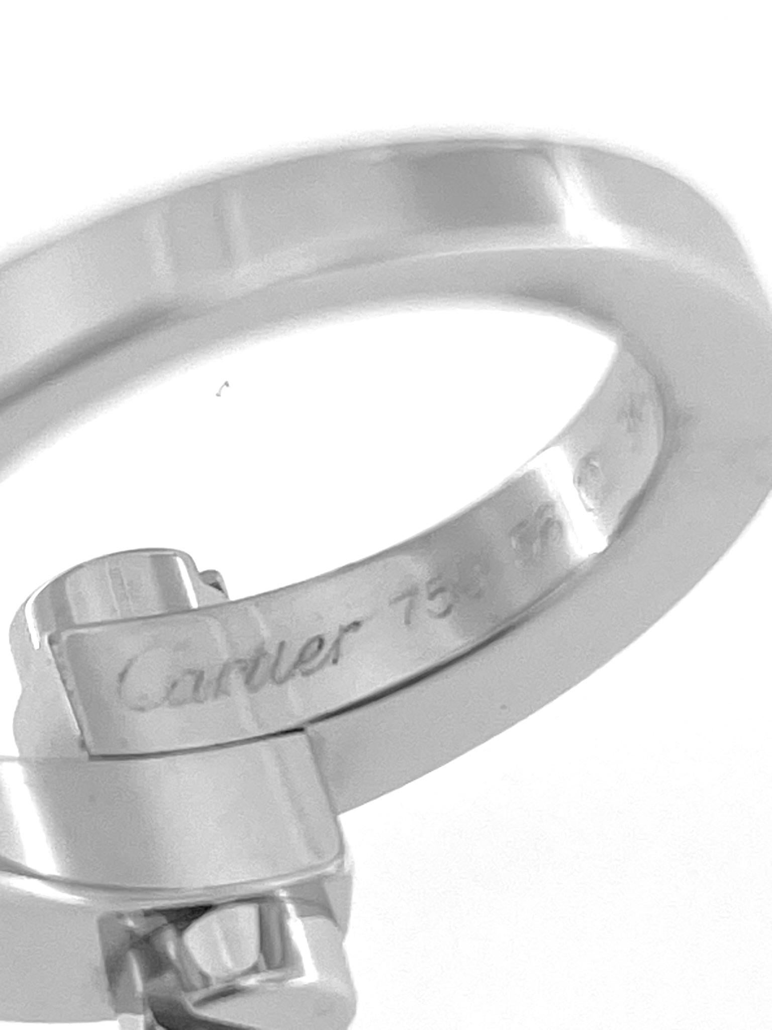 Modern Cartier Menotte Ring 18 karat White Gold