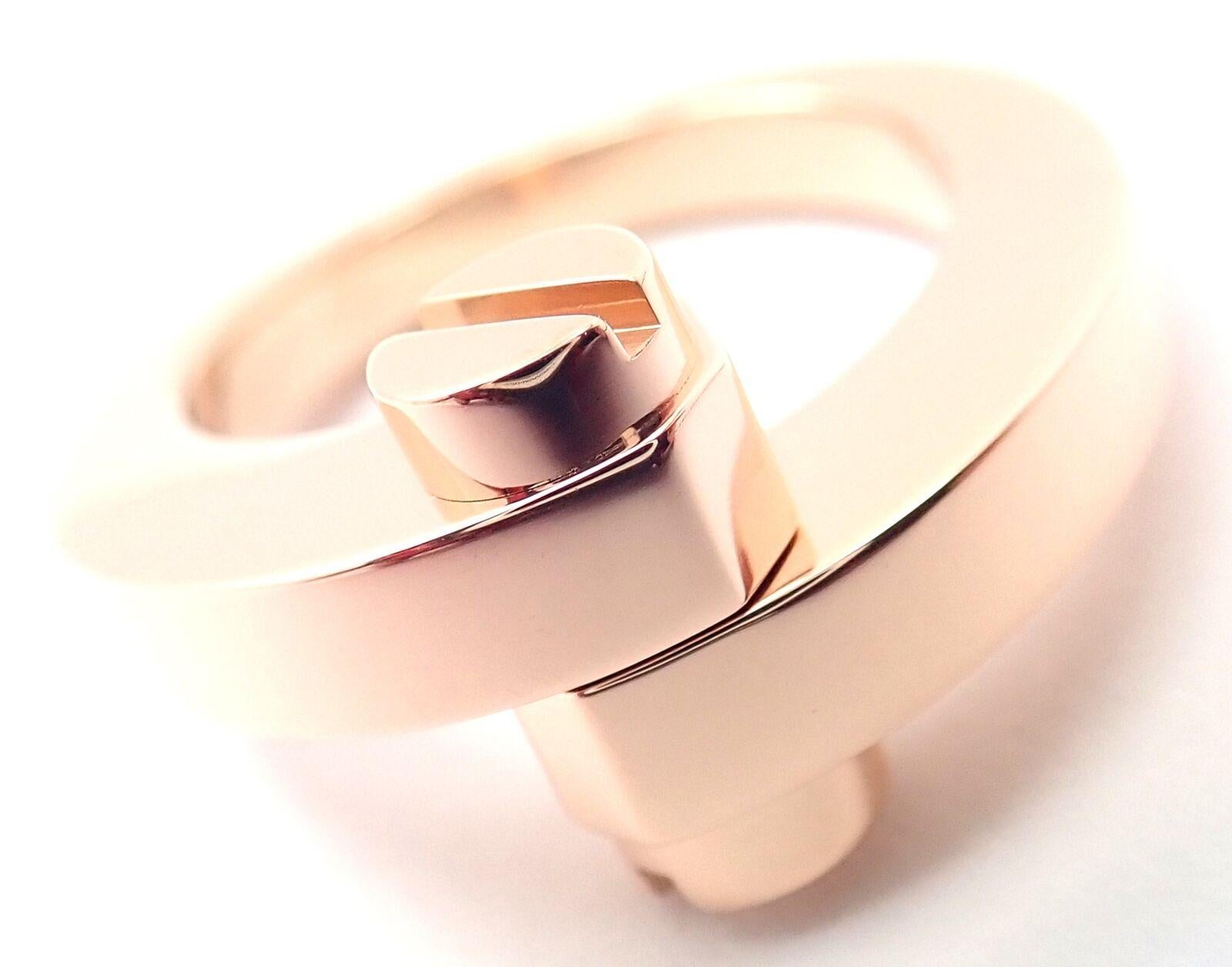 18k Rose Gold Menotte Band Ring by Cartier. 
Details: 
Ring Size: Europe size 52, US size 6
Weight: 14.2 grams
Width: 12mm
Stamped Hallmarks: Cartier 750 52 BK2580
*Shipping within the United States* 
YOUR PRICE: $3,250
T3032mned