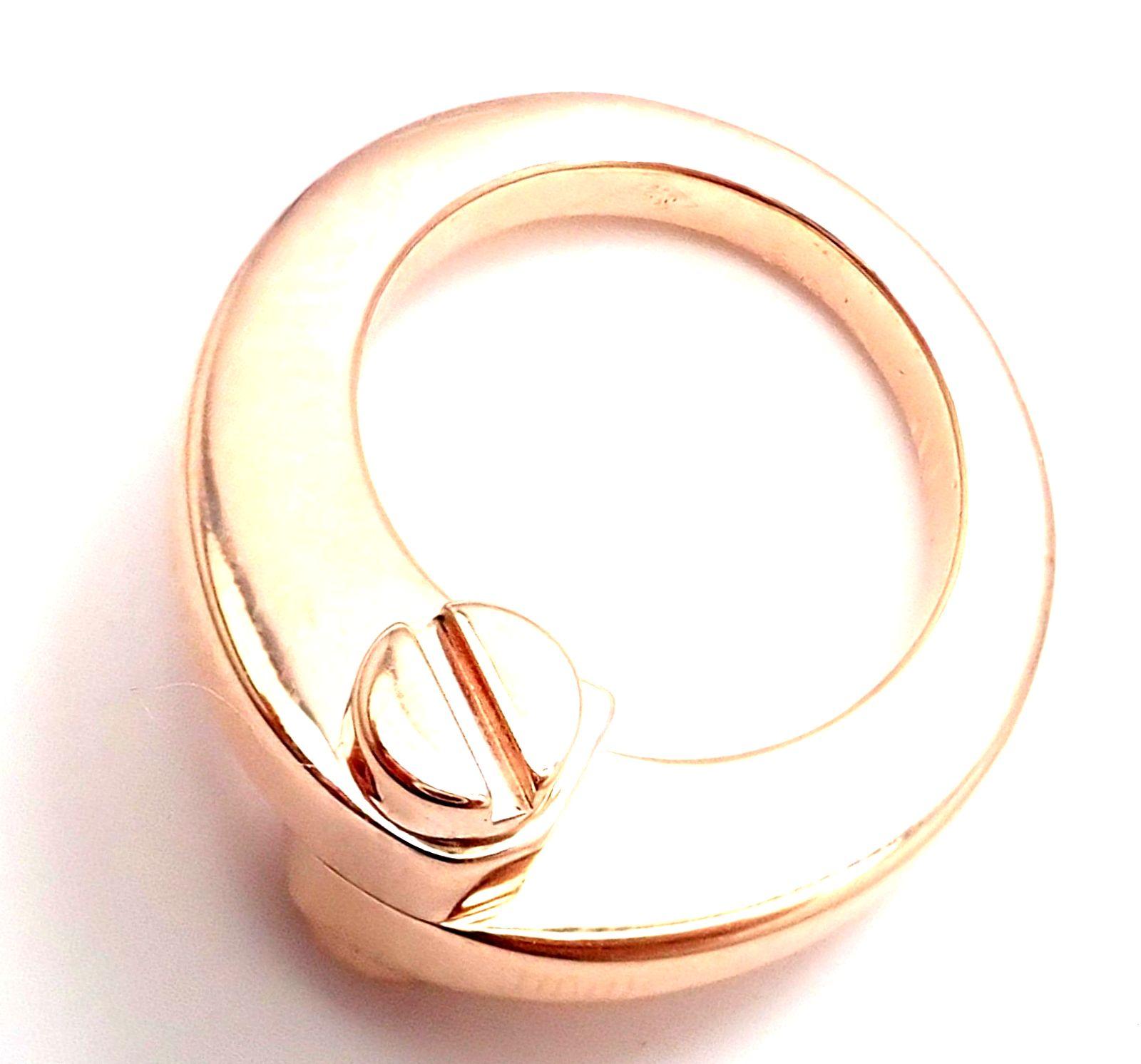 Cartier Menotte Rose Gold Band Ring 1