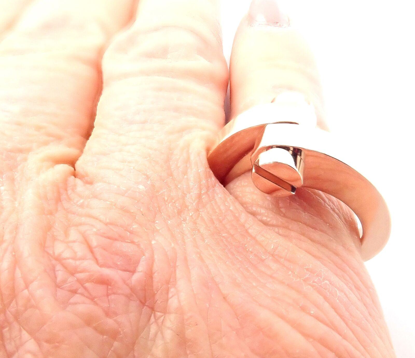 Cartier Menotte Rose Gold Band Ring In Excellent Condition For Sale In Holland, PA