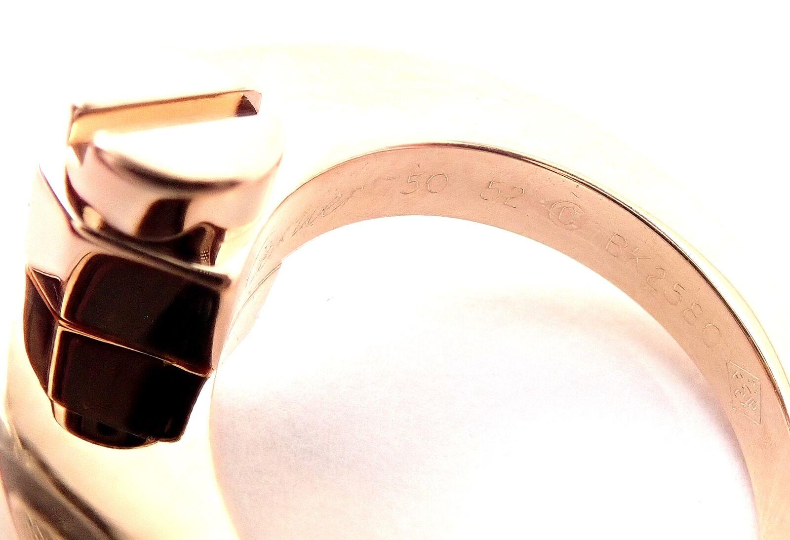 Cartier Menotte Rose Gold Band Ring 2
