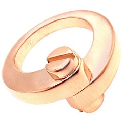 Cartier Menotte Rose Gold Band Ring