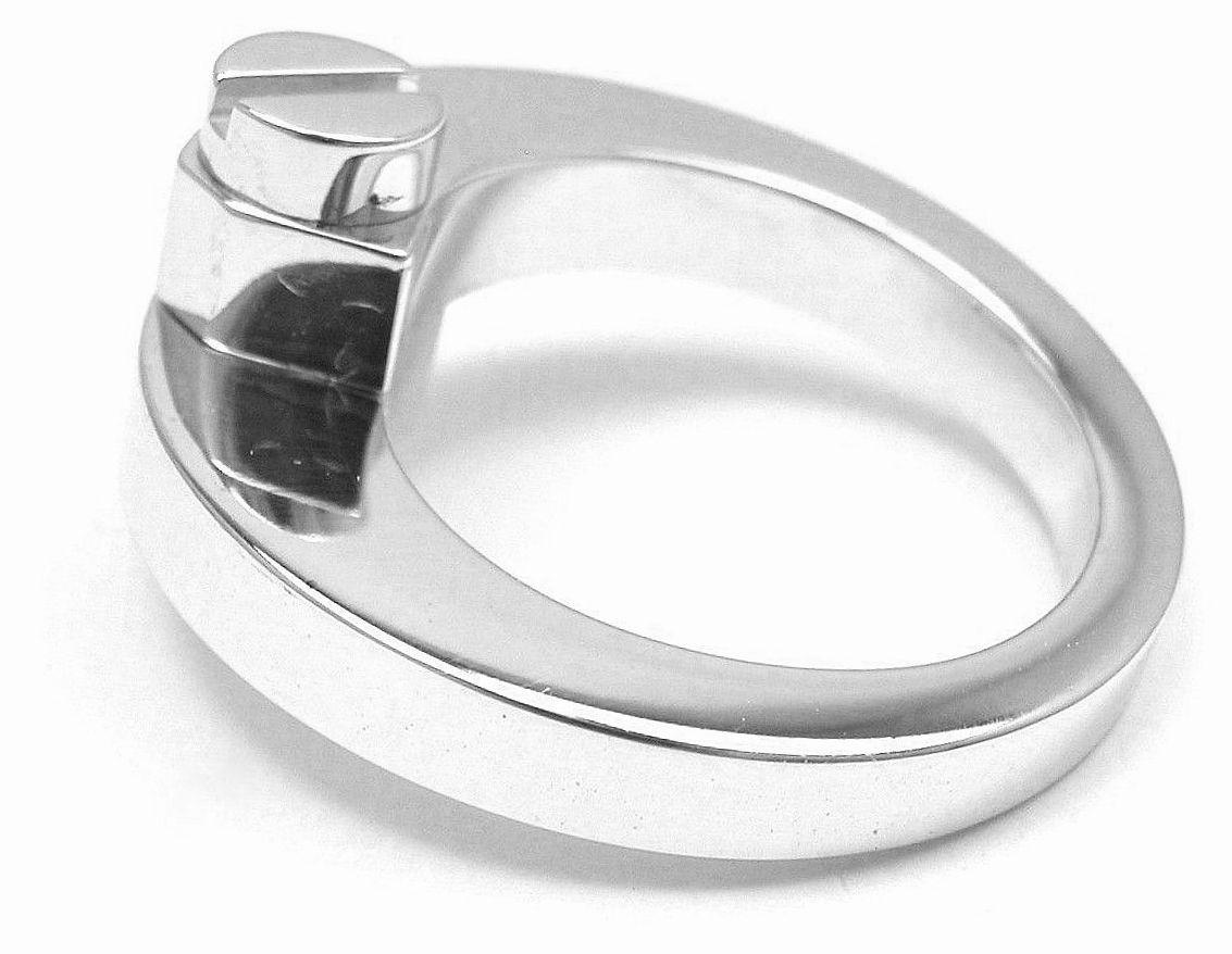 Women's or Men's Cartier Menotte White Gold Band Ring