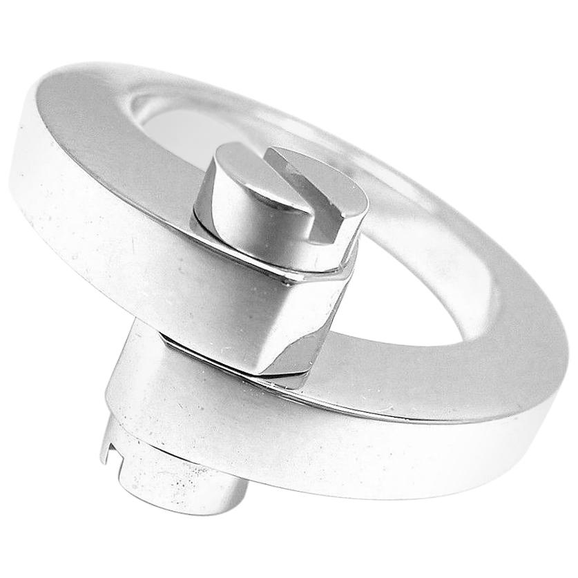 Cartier Menotte White Gold Band Ring