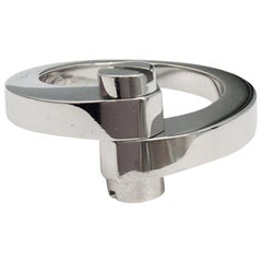Cartier 'Menotte' White Gold Ring