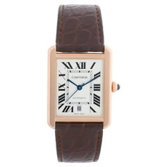 Cartier Men's Extra Large Tank Solo Stainless Steel & Rose Gold Watch W5200026 3