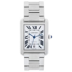 Cartier Men's Extra Large Tank Solo Stainless Steel Watch W5200028 3515